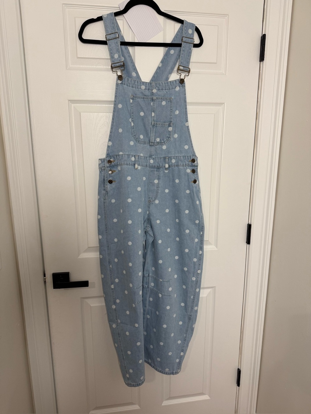 PEACH LOVE POLKA DOT BARREL OVERALL
BRAND NEW 
 MEDIUM LARGE AVAILABLE - Picture 5 of 7
